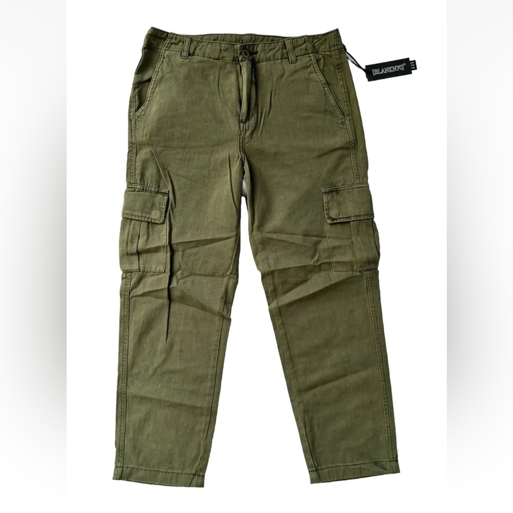 Blank NYC Green Cargo Pants Cropped NWT New- Size 26